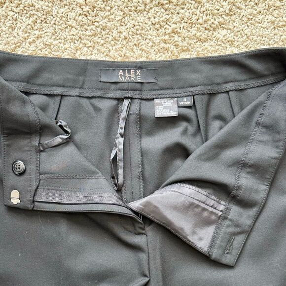 ALEX MARIE Black Trouser Pants High Rise Size 4 - Picture 4 of 8